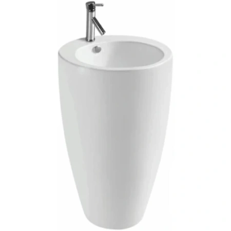 Раковина CeramaLux B133-1 37,5x36 см, напольная, белый