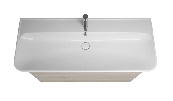 Тумба с раковиной Burgbad Iveo 120 SFEN120F2834G0161C0001*1 фланелевый дуб