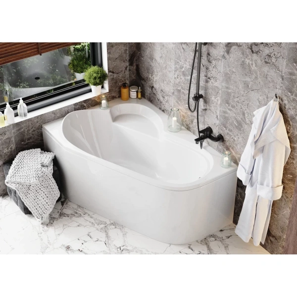 Акриловая ванна 147x100 см L Vagnerplast Selena VPBA141SEL3LE-04