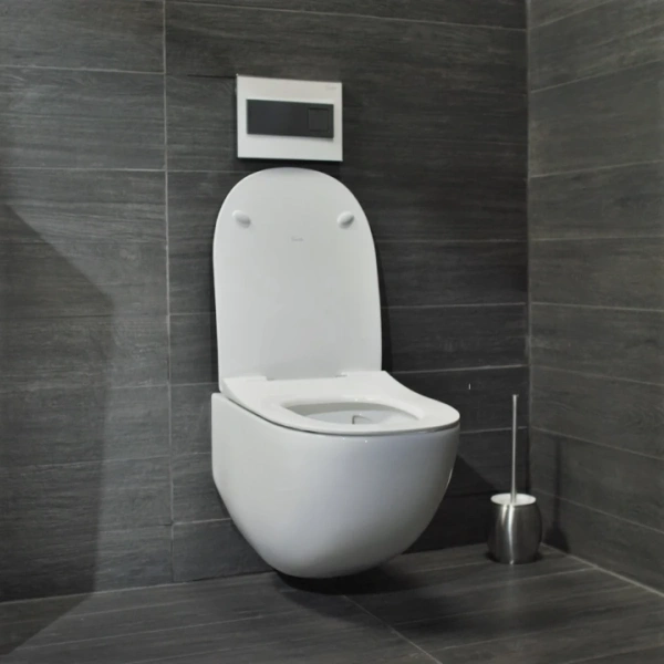 Унитаз подвесной Pestan Fluenta 40006661 безободковый, с сиденьем микролифт, белый