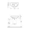 Раковина 57x32 см Serel Friendly 6742