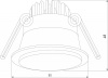 Встраиваемый светильник Elektrostandard Mils a064268