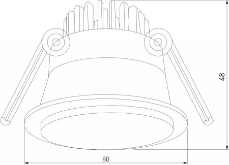 Встраиваемый светильник Elektrostandard Mils a064268
