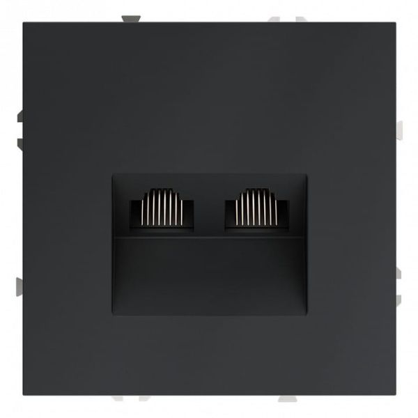 Розетка двойная Ethernet RJ-45 без рамки Voltum S70 VLS060207