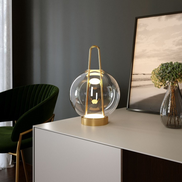 Настольная лампа декоративная Eurosvet Frasco 80507/1 латунь