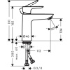 Смеситель для раковины hansgrohe Talis E 71712990 золото