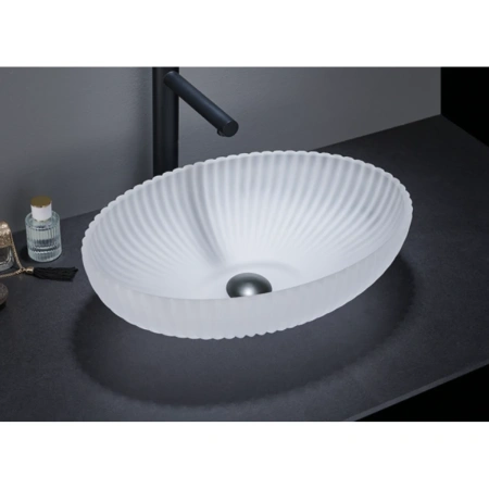 Раковина-чаша CeramaLux GL49-JA 51x35 см, накладная, матовый