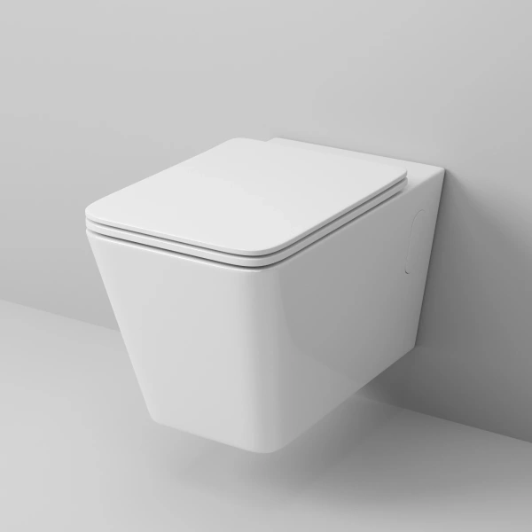 Унитаз подвесной Grossman GR-4414S безободковый, с сиденьем микролифт, белый