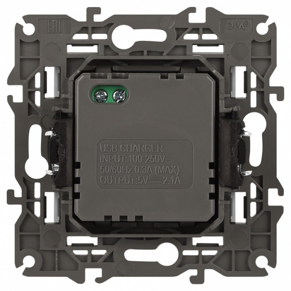 Розетка 2хUSB type A без рамки Эра Эра Elegance 14-4110-04