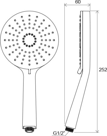 Душевая лейка Ravak Flat X07P344