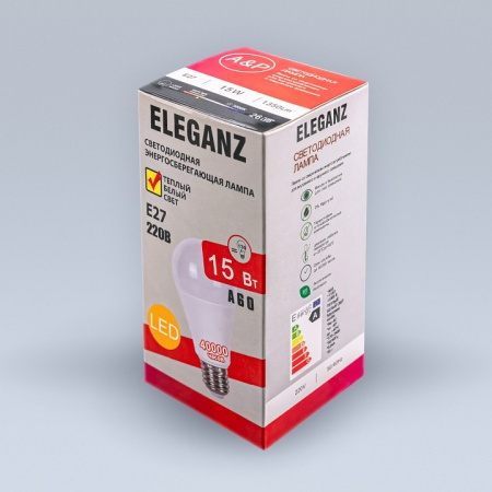 Лампа светодиодная Eleganz E27 15Вт 4500K 1380