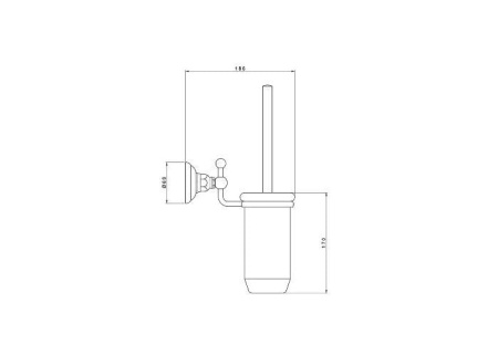 Ерш подвесной Nicolazzi CLASSICA 1490GB