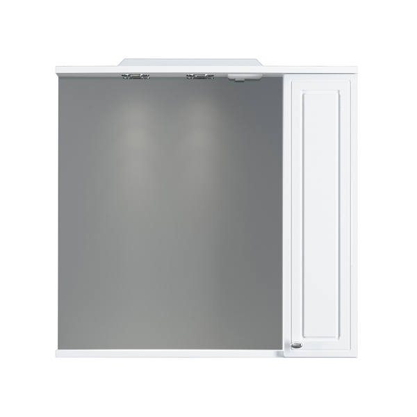 Шкаф зеркальный Damixa Palace One 75 (M41MPR0751WG) с подсветкой