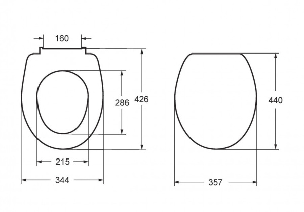 Крышка-сиденье для унитаза Roca Victoria Nord ZRU9000101 черный белый