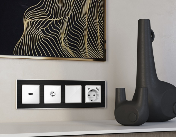 ТВ-розетка без рамки Ambrella Volt ALFA MA113050