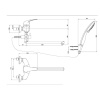 Смеситель для ванны Paini Smile 39CR112P19CAKM