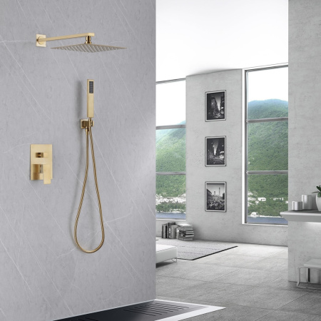 Душевой комплект Abber Daheim AF8219G золото матовое