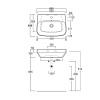 Раковина Simas Baden Baden 60 BB10bi*1