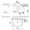 Раковина 60x46 см Jika Lyra Plus 8133830001041