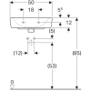Раковина 50x38 см Geberit Renova Plan 272150000