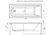 Акриловая ванна Aquanet Bright 165х70 229217 белый