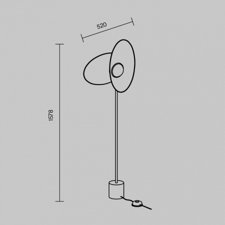 Торшер Maytoni Evolution MOD396FL-L10W3K