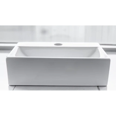 Раковина CeramaLux 9135/1 36x25 см, рукомойник, белый