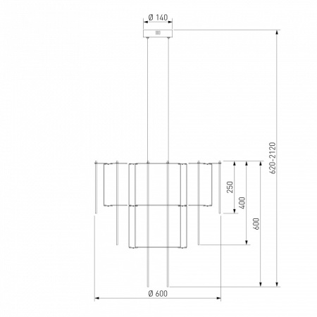 Подвесная люстра Bogate's Queen 91102 LED