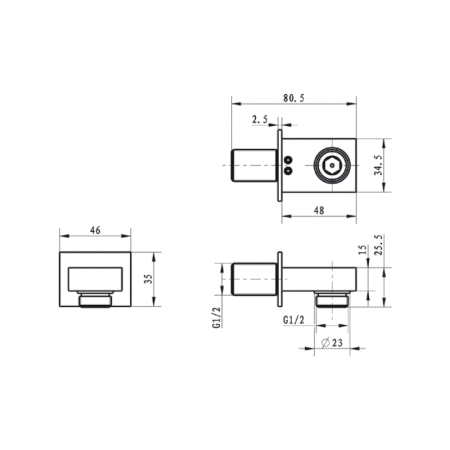 Выпуск для душа Villeroy&Boch U.Showering TVC00045700061