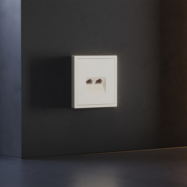 Накладка для розетки RJ-11 или RJ-45 Voltum S70 VLS001413