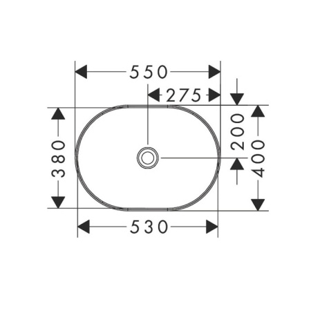 Раковина Hansgrohe Xuniva U 55 60166450