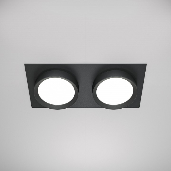 Встраиваемый светильник Maytoni Hoop DL086-02-GX53-SQ-B