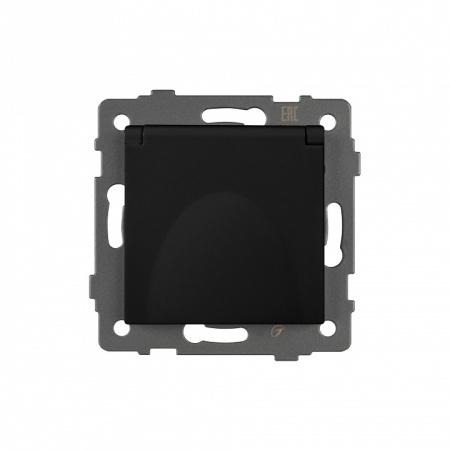 Розетка влагозащищенная с заземлением и со шторкой, без рамки с крышкой Arlight SCT 049835