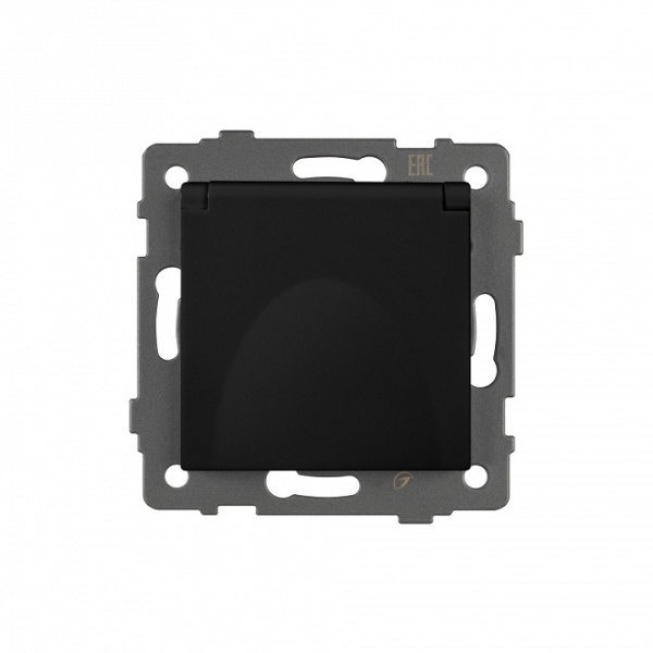 Розетка влагозащищенная с заземлением и со шторкой, без рамки с крышкой Arlight SCT 049835