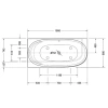 Акриловая ванна 190x90 см L Duravit Cape Cod 700362000000000