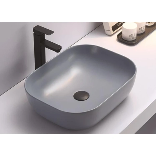 Раковина-чаша CeramaLux 78104MHL-4 50,5x40,5 см, накладная, голубой матовый