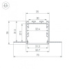 Профиль встраиваемый Arlight LINIA32 056262