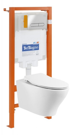 Чаша подвесного унитаза BelBagno Acqua BB340CHR