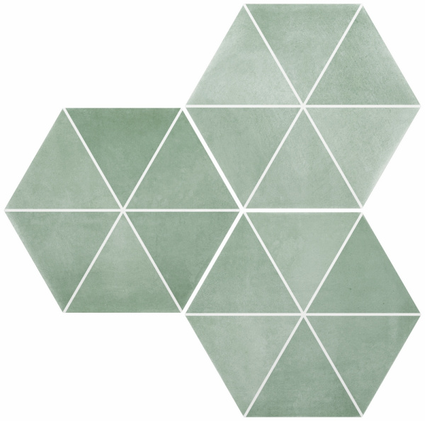 DURSTONE SIX Cementine Керамогранит Capri Aqua 23x27 глазурованный матовый