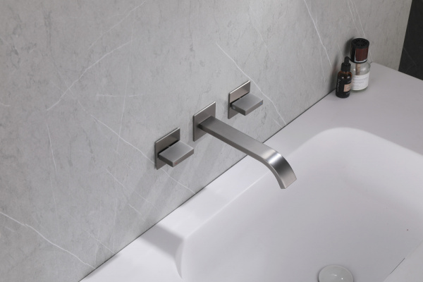 Смеситель для раковины Abber Wasserfall AF8612NG никель