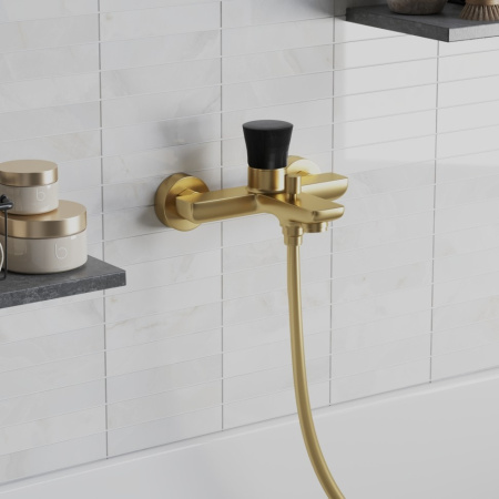 Смеситель для ванны Paini Domus 18PJ111PZ золото матовое