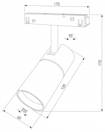 Светильник на штанге Elektrostandard Slim Magnetic a067379