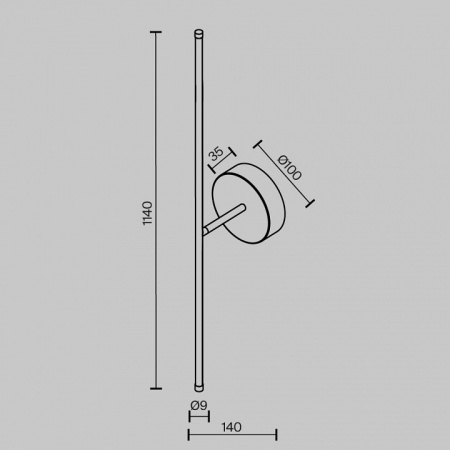 Бра Maytoni Elegant C084WL-L18BS2.7K