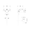Смеситель для биде Devon&Devon White Rose UTWR720 золото