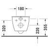 Унитаз подвесной Duravit Darling New 2563090000 безободковый, альпийский белый