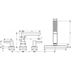 Смеситель для ванны hansgrohe Finoris 76444000 хром