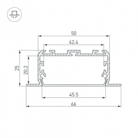 Профиль встраиваемый Arlight KLUS-POWER 028919