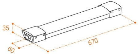 Накладной светильник Wolta WPL18-6.5K60-01