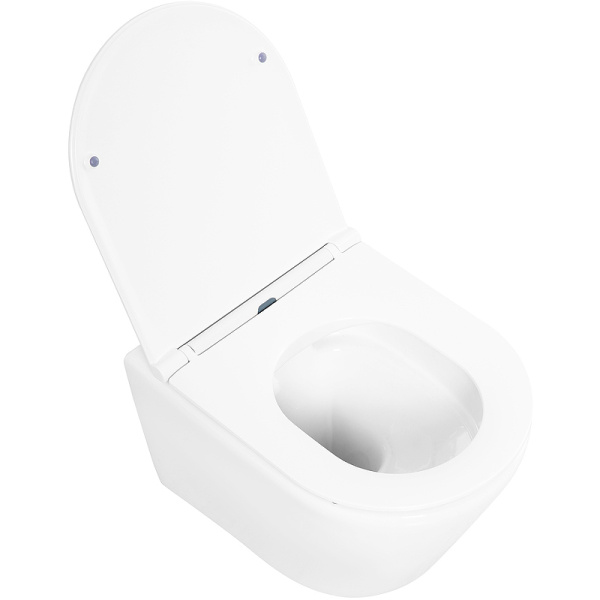 Подвесной унитаз BelBagno Tre BB8001CHR/SC с сиденьем