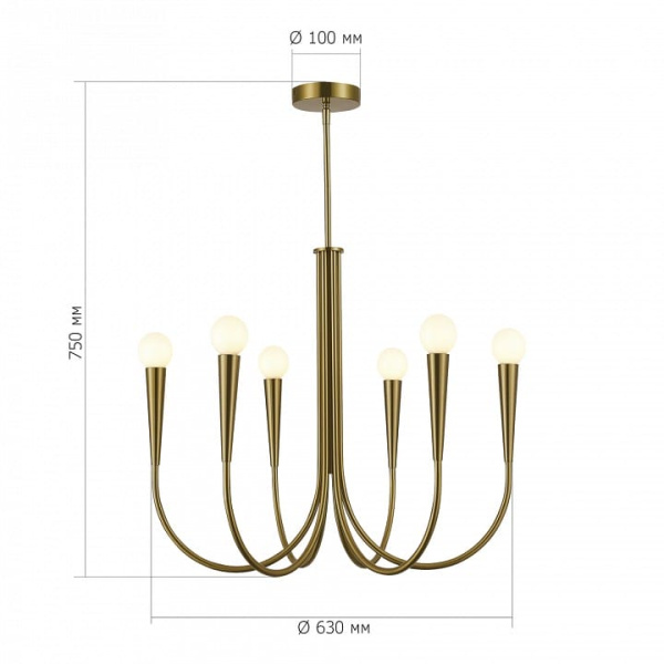 Люстра на штанге ST-Luce Dutchess SL1243.303.06